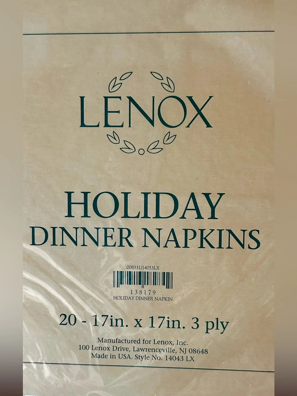 RARE LENOX VNTG Holiday Paper Tableware Lot-COMPLETE HOLIDAY PAPER TABLEWARE SET